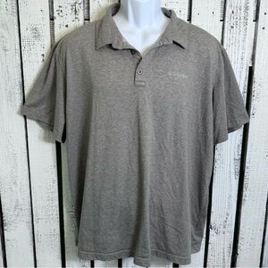 Columbia Omni Wick Advanced Evaporation Mens XXL Polo Golf Shirt Gray Activewear